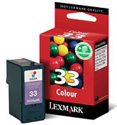 Lexmark #33/18CX033 Colour Inkjet Print Cartridge (18CX033BR)
